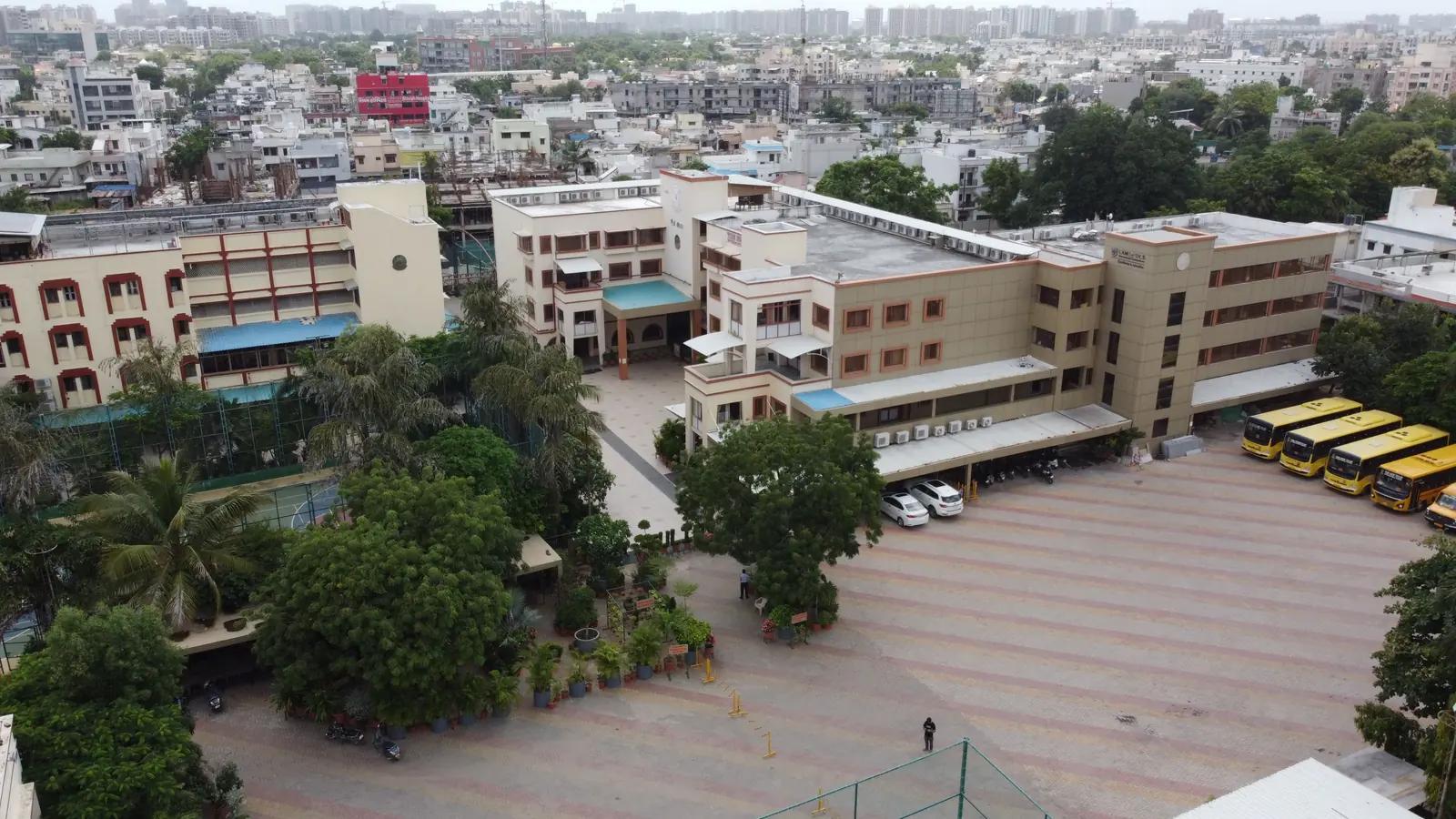 Aerial view of The New Tulip International School campus